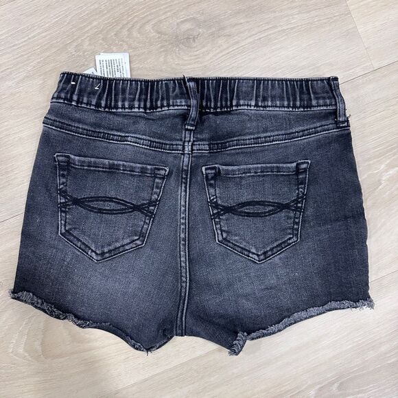 Abercrombie Kids Girls Jean Shorts, 2 pairs, Blue AND Black, Size 13/14 - Picture 8 of 8
